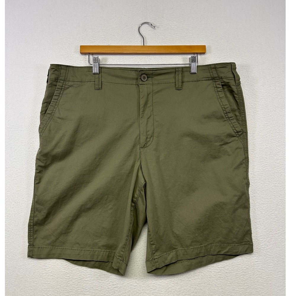 Gorpcore Sonoma Mens 40 Olive Green Everyday Flat Front Stretch Chino Shorts